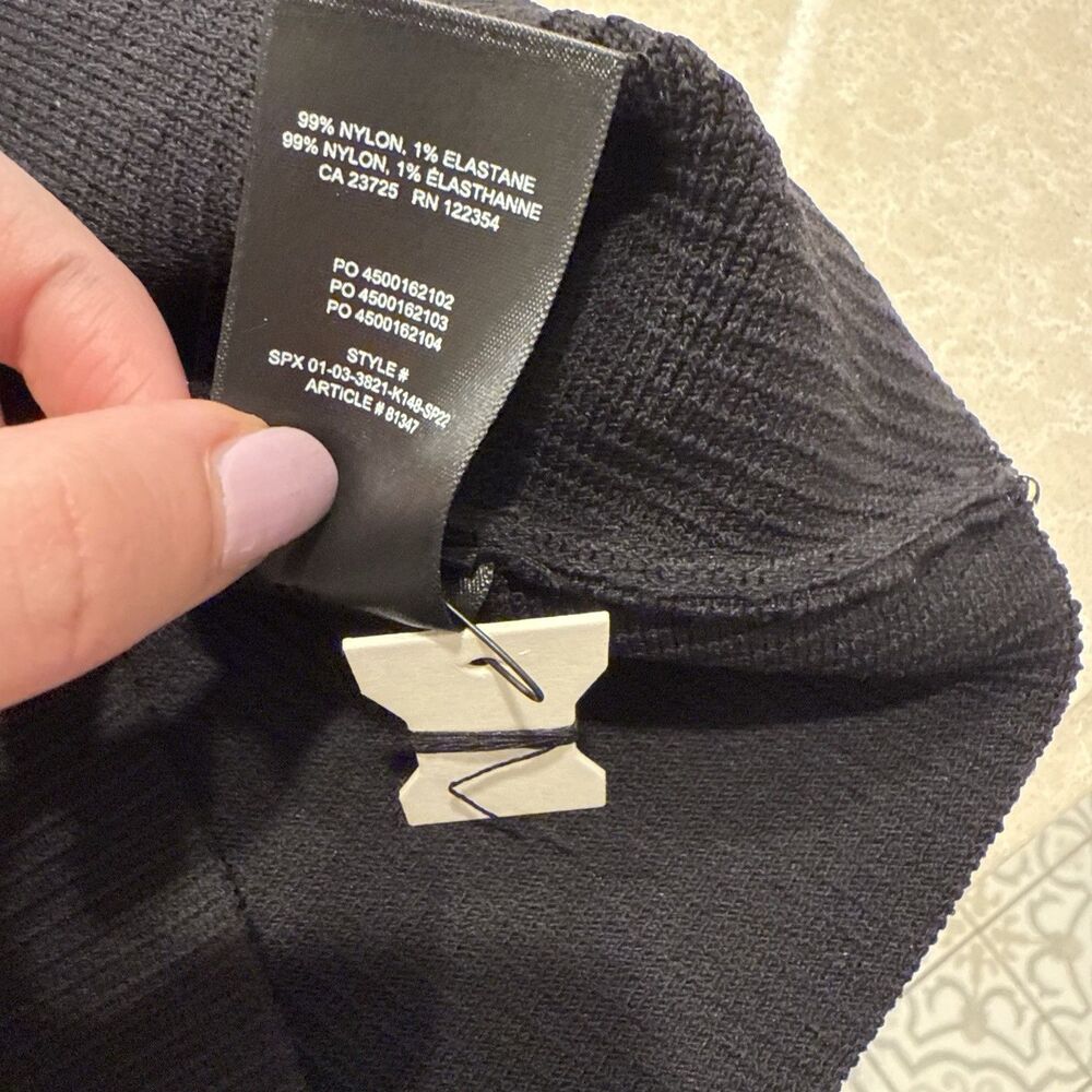 Aritzia Babaton Sculpt Knit Racer High Neck Crop Tank Black Compressive Size M - Picture 4 of 6